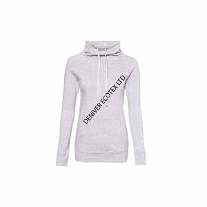 Sweat à capuche décontracté pour femmes mode personnalisée 100% pur long hiver pull solide motif tricoté col avant durable respirant - Product Image 1