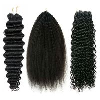 Extensions de cheveux invisibles à double tête au crochet, 100 % cheveux humains, sans colle, sans dommages, couleur et longueur personnalisées pour femmes