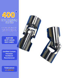 Fraisage CNC de précision sur mesure en acier inoxydable pour joint universel |   Services de fabrication OEM de joints de cardan pour accouplements d'arbres de transmission - Product Image 1