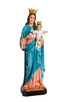 Décoration extérieure personnalisée, sculpture religieuse grandeur nature, statues de la Vierge Marie en résine catholique
