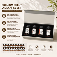 Ensemble d'huiles parfumées Crearoma 4*50ml, vente chaude, huile parfumée longue durée pour hôtel, marché B2B, huile parfumée pour diffuseur de parfum