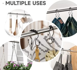 ตะขอแขวนผ้าม่านอาบน้ำสแตนเลสสองด้านยี่ห้อ Ewang สำหรับห้องอาบน้ำในโรงแรม - Product Image 5