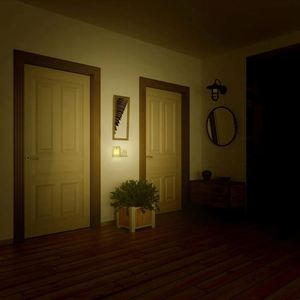 Motion <b>Sensor</b> <b>LED</b> Night <b>Light</b> European and American Plug Family Bedroom Corridor Lighting Stair Bedside <b>Light</b> Dimming Sleep - Product Image 6