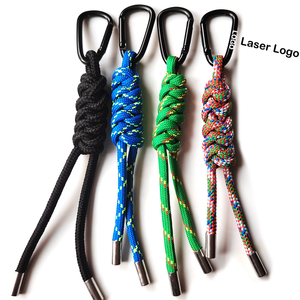 Deri için alaşım karabina ile açık kamp moda örgülü Paracord halat karabina anahtarlık - Product Image 4