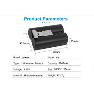 MYiYAE Nieuwe Digitale A-klasse Polymeer Batterijpakket voor Ring Video Deurbel (Ring V4 compatibel) 6040mAh 3.65V Oplaadbaar Dubbele IC - Product Image 1
