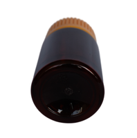 Bouteille en plastique PET ambre foncé de 70ml avec bouchons en aluminium pour préparation orale solide Pilule, tablette, capsule Original Usine pas cher