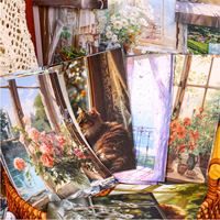 30 pièces/paquet, papier vinyle double face rétro, série de fenêtres, collage de fond, feuilles mobiles, décoration de carnet