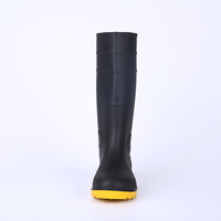 Bottes de pluie longues imperméables avec logo OEM, bottes en caoutchouc à embout d'acier de haute qualité pour l'industrie et l'usine