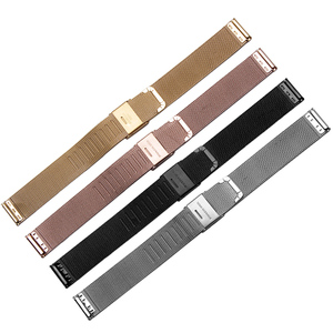 Snap-on thép lưới ban nhạc đồng hồ với 06 dây đôi khóa Milan đẹp cho DW cho Apple cho HuaWei cho Samsung tính năng thông minh - Product Image 3