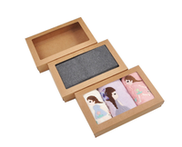 Boîte en papier kraft avec fenêtre transparente