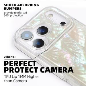Aikusu – Coque de téléphone portable personnalisée en coquillage de haute qualité pour iPhone 17, 16, 15, 14, 13, 12 Pro Max (vente en gros) - Product Image 3