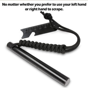 Kit de démarrage de feu en ferrocérium percé Baiyuheng OEM avec cordon de paracorde, poignée et marteau - Product Image 5