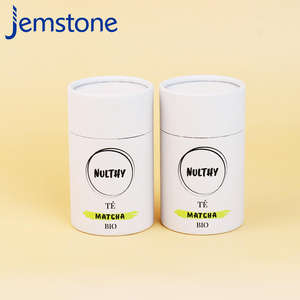 Emballage personnalisé de boîte-cadeau en carton écologique pour poudre de matcha, tube en papier kraft avec feuille d'aluminium de qualité alimentaire - Product Image 2
