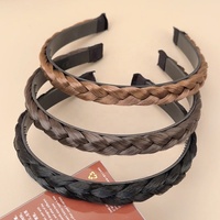 Mode perruque cheveux cerceau simple arête de poisson torsades tresse bandeau denté anti-dérapant bandeau