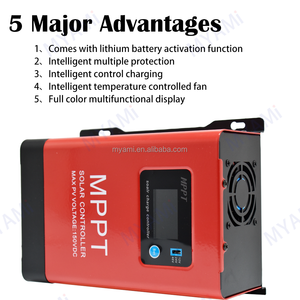 Myami 60A 100A 2800W 5600W 1400W <span class=keywords><strong>MPPT</strong></span> thiết lập xuống 12V 24V 48V NGOÀI LƯỚI tối đa PV 150V điều khiển sạc năng lượng mặt trời Caravan hệ thống năng lượng mặt trời - Product Image 2