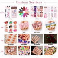 Fengshangmei Autocollants en gel semi-durcis UV, auto-adhésifs, non toxiques, 14 pièces, design couleur unie, pour DIY des ongles
