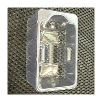 Plateau alvéolé d'emballage en plastique blanc T-001 pour 10 flacons de 3 ml, vide, pour 10 flacons de 3 ml