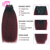 Lisi — extensions de cheveux bouclés indiens, tissage échantillon libre, dreadlock, coupe facile pour cheveux mi-longs, avec clip
