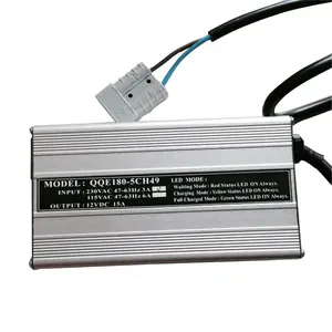 Cargador de batería para QQE180-5CH49 12V15A, apilador semieléctrico, carretilla elevadora, cargador inteligente completamente probado