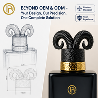 Capsules de parfum de luxe en Zamac avec têtes de bêtes, portraits d'animaux, pulvérisateur à pompe, fermeture anti-fuite pour parfums liquides haut de gamme