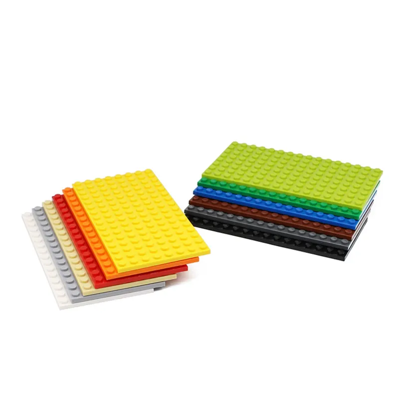 92438 pelat dasar blok bangunan sisi ganda 8x16 titik kompatibel balok plastik mainan bangun blok