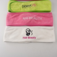 Bandeau en peluche douce pour maquillage, conception ODM & OEM, serviette cosmétique pour spa, idéal comme cadeau
