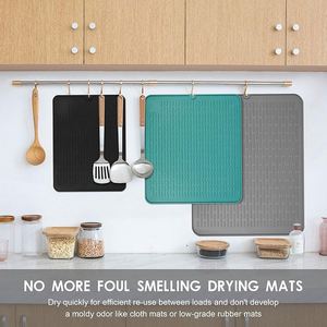 Tapete Absorbente de Silicona Gris de 5mm de Grosor, Protector Rectangular para Mesa de Cocina - Product Image 6