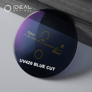 도매 프로그레시브 변색 렌즈 블루라이트 차단 UV420 HMC 광학 렌즈 변색 다초점 렌즈 - Product Image 1