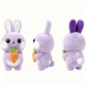 Yüksek kalite özel peluş dolması peluş tavşan Kawaii dolması hayvanlar peluş isteğe özel peluş oyuncak üretici - Product Image 2