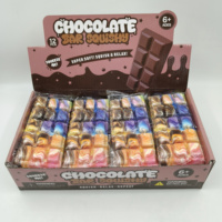 Jouet Squishy Créatif en Forme de Barre de Chocolat, Super Doux, à Remontée Lente, Anti-Stress, pour Enfants et Adultes, Cadeau en PU