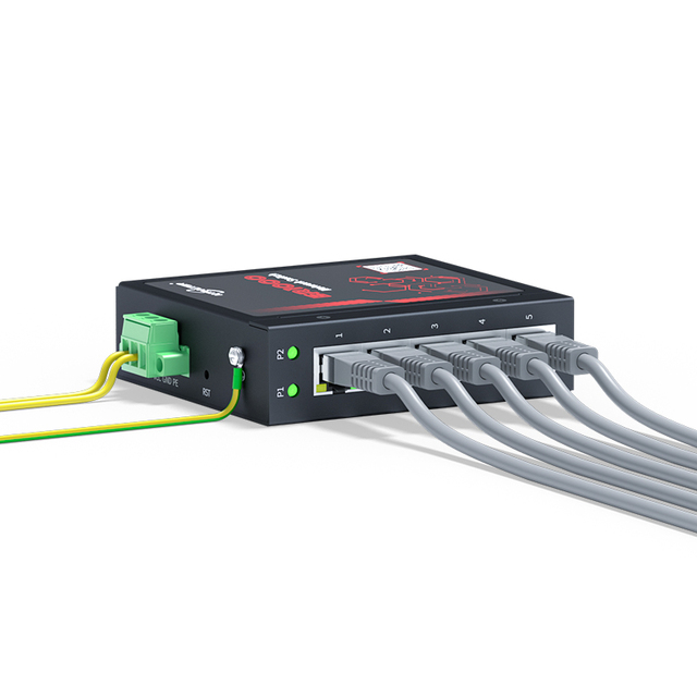 Industrial Ethernet Switch Unmanaged 5-Port Gigabit Network Switch DIN-Rail Mount