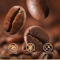 Café aux champignons en marque blanche OEM, 10-en-1, poudre instantanée de café aux champignons, adaptogène, café aux champignons Arabica
