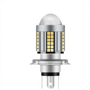 Yeni Yüksek Parlaklıklı DC12-80V Motosiklet Far Ampulleri BA20D H4 Beyaz Kehribar Motosiklet Spot Işıkları için - Product Image 4
