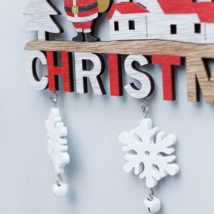 Décorations de Noël créatives en bois pour porte, vente en gros du fabricant, parfaites pour la maison et la salle à manger - Product Image 3