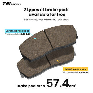 Kit de Frenos Delanteros TEI P40EV, Calibre de 4 Pistones, Rotor de 330*28 mm, Sistema de Frenos BBK para Honda CRV Año 2019, Rin de 17 <span class=keywords><strong>Pulgadas</strong></span> - Product Image 4