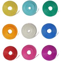 Bande LED Multicolore/Rouge 5 Mètres 12V/24V Flexible en Silicone Néon Protection IP65 Découpable DIY pour Jardin Chambre