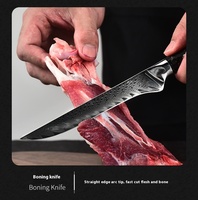 Ensemble de couteaux Gyuto chinois en céramique martelé à la main