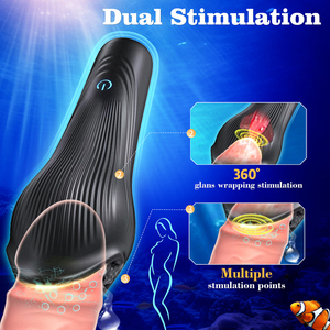 Nouveau masseur intime en silicone pour hommes, dispositif de désensibilisation et de relaxation, massage par aspiration multifonctionnel, jouet personnel pour adultes - Product Image 3