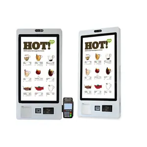 Crtly 21.5 27 32 Inch Holder Floor Stand Kfc McDonald Food Ordering Restaurant Self Service Screen Payment Kiosk