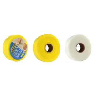 Yüksek kaliteli 90m X 5cm kendinden yapışkanlı takviyeli bant alçıpan Fiber örgü e-cam ve fiberglas iplik özel kesme ile kapsayan - Product Image 5