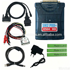 Outil de diagnostic automobile de haute qualité V2.21.32 <span class=keywords><strong>SM2</strong></span> <span class=keywords><strong>PRO</strong></span>+ 2.21.32 J2534 avec boîtier transparent, carte mère violette et 3 dongles - Product Image 1