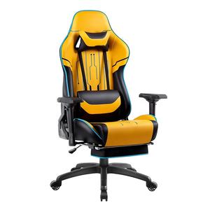 Bester Gaming Stuhl Oem Gelb Massage Video Gamer Rocker Racing Stuhl mit verstellbaren 4d Armlehnen 180 Liege funktion Fuß stütze - Product Image 2