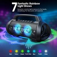 Enceintes portables W-King D10 70W, Boombox avec woofer et tweeter en néodyme, enceinte DJ à basses, gadgets électroniques, barres de son