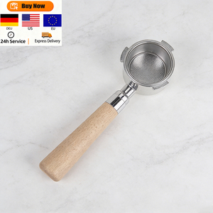 Porte-filtre sans fond 51 mm <span class=keywords><strong>à</strong></span> poignée en bois le plus vendu pour <span class=keywords><strong>Delonghi</strong></span> |   Pièces et accessoires pour <span class=keywords><strong>machine</strong></span> <span class=keywords><strong>à</strong></span> expresso - Product Image 1
