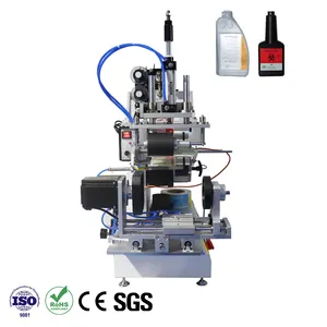 Orshang-botella redonda semiautomática de AS-P16, botella cuadrada, etiqueta única y etiqueta doble, máquina de etiquetado multifunción