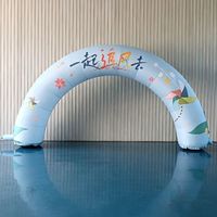 Arche gonflable géante personnalisée, dégradé arc-en-ciel, décoration nuage, certifiée CE, durable, résistante au soleil, pour course colorée, événements scolaires et sportifs