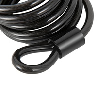 Candado de Bicicleta de Alta Seguridad Antirrobo con Cable Negro, Candado de Cadena con Combinación de 3 Dígitos para Bicicleta, Scooter, Motocicleta