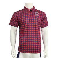 Grosir kaus Polo kaus Polo spandeks poliester kaus Golf lengan pendek cetakan sublimasi saku kustom untuk pria