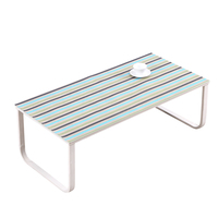 Nappe de table en plastique RNPT, PVC imprimé, rayures multicolores, rectangulaire, décorative, pour restaurant, hôtel, salle à manger