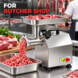 Picadora de Carne Eléctrica Comercial de 750W, Picadora de Carne de Acero Inoxidable, Máquina de Moler de Alta Resistencia de 220kg/h para Restaurantes - Product Image 6
